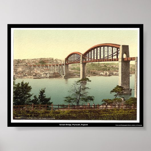 Saltash Bridge, Plymouth, Engeland Poster (Voorkant)