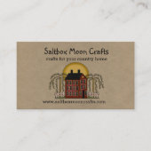 Saltbox en Moon Rustic Country Visitekaartje (Voorkant)