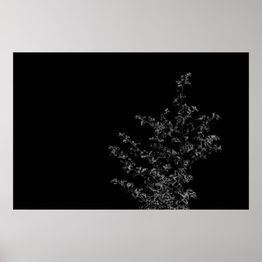 Saltbush Atriplex Leaf Natuur Minimalistisch Poste Poster (Voorkant)