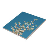 Saltbush Bladeren Hemel Kader Minimalistisch Tegeltje (Zijkant)