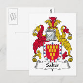 Salter Family Crest Briefkaart (Voorkant / Achterkant)