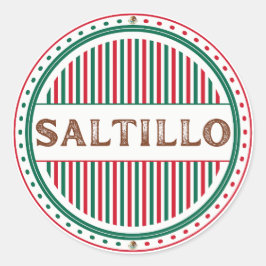 Saltillo City Pride Embleem – Mexicaanse identitei Ronde Sticker