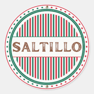 Saltillo City Pride Embleem – Mexicaanse identitei Ronde Sticker