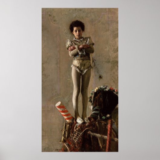 Saltimbanco door Antonio Mancini Poster (Voorkant)