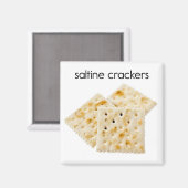 Saltine Crackers Refkoelkast Magnet (Voorkant / Achterkant)