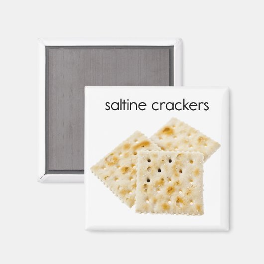 Saltine Crackers Refkoelkast Magnet (Voorkant / Achterkant)