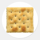 Saltine Soda Crackers Ronde Sticker (Voorkant)