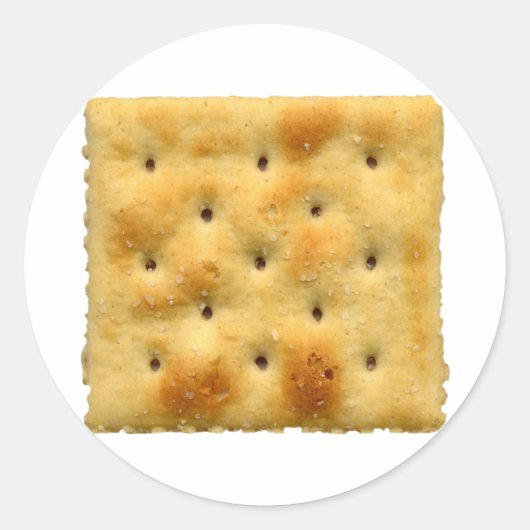 Saltine Soda Crackers Ronde Sticker (Voorkant)