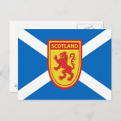 Saltire and Scotland Shield Briefkaart (Voorkant / Achterkant)