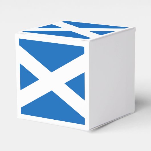 Saltire ~ Flag bij Schotland Bedankdoosjes (Voorkant Zijde)