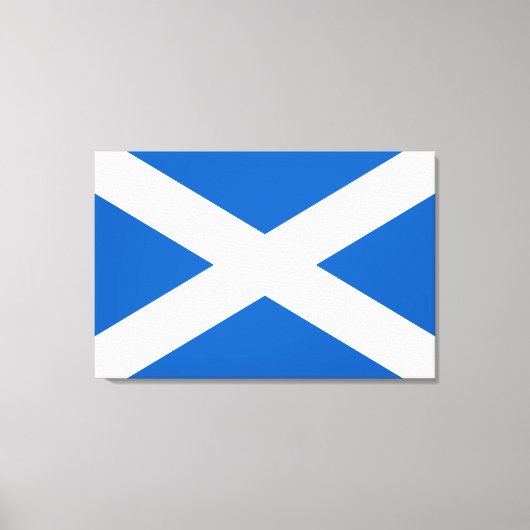 Saltire ~ Flag bij Schotland Canvas Afdruk (Voorkant)
