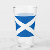 Saltire ~ Flag bij Schotland Glas (Achterkant)