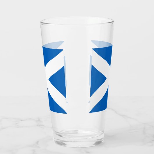 Saltire ~ Flag bij Schotland Glas (Links)