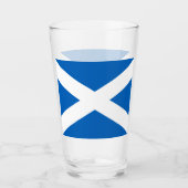 Saltire ~ Flag bij Schotland Glas (Voorkant)