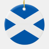 Saltire ~ Flag bij Schotland Keramisch Ornament (Achterkant)