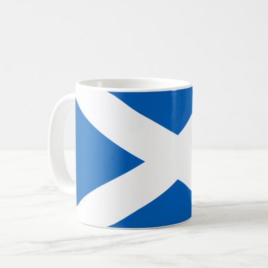 Saltire ~ Flag bij Schotland Koffiemok (Voorkant links)