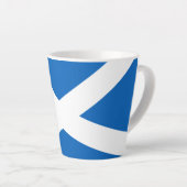 Saltire ~ Flag bij Schotland Latte Mok (Rechterhoek)