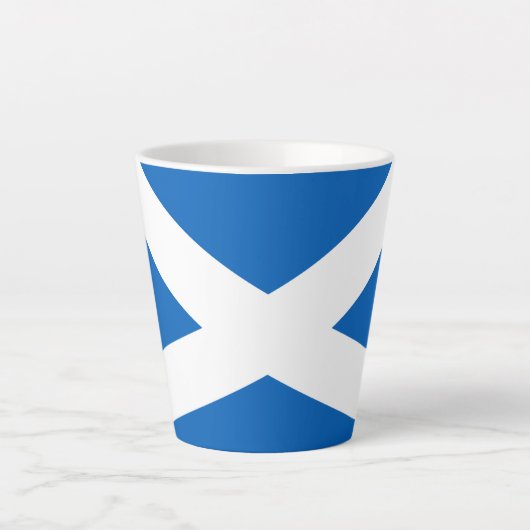 Saltire ~ Flag bij Schotland Latte Mok (Voorkant)