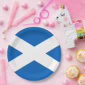 Saltire ~ Flag bij Schotland Papieren Bordje (Feest)