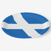Saltire ~ Flag bij Schotland Papieren Bordje (Gekanteld)