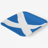 Saltire ~ Flag bij Schotland Papieren Bordje (Gebogen)