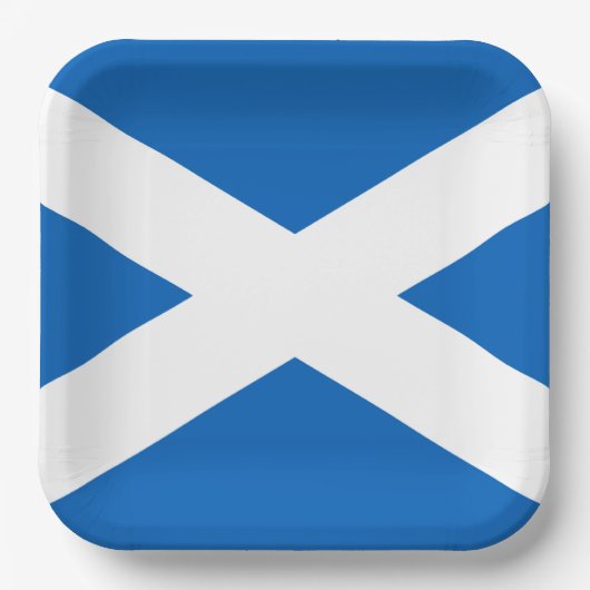 Saltire ~ Flag bij Schotland Papieren Bordje (Voorkant)