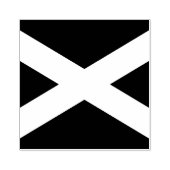 Saltire ~ Flag bij Schotland Rubberstempel (Afrduk)