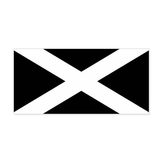 Saltire ~ Flag bij Schotland Rubberstempel (Afrduk)