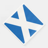 Saltire ~ Flag bij Schotland Servet (Hoek)