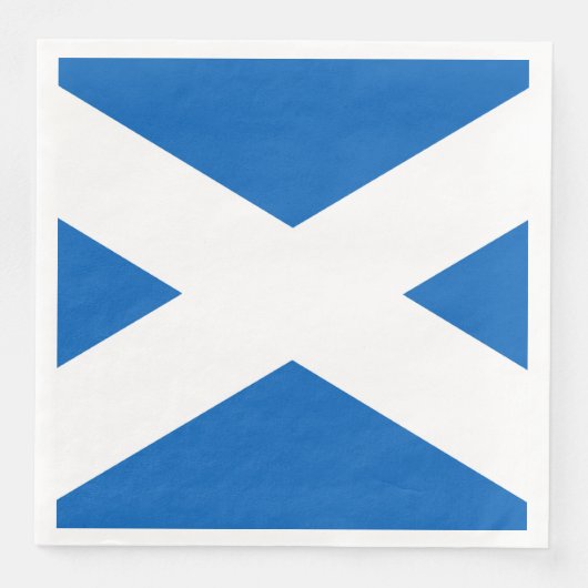 Saltire ~ Flag bij Schotland Servet (Voorkant)