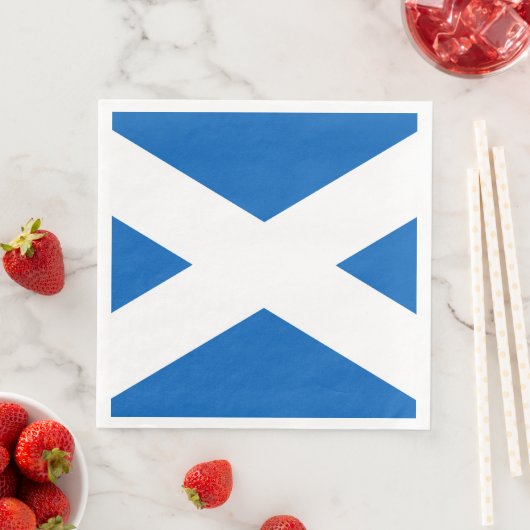 Saltire ~ Flag bij Schotland Servet (Insitu)