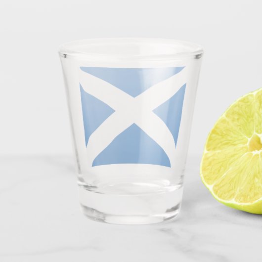 Saltire ~ Flag bij Schotland Shot Glas (Achterkant)