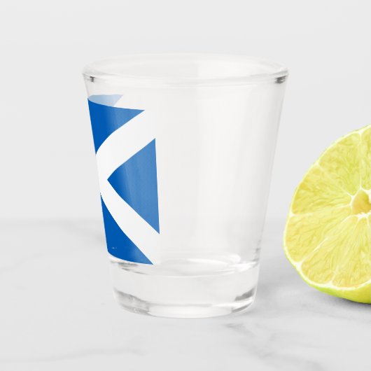 Saltire ~ Flag bij Schotland Shot Glas (Rechts)