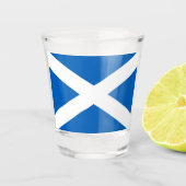 Saltire ~ Flag bij Schotland Shot Glas (Voorkant)