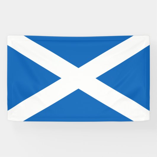 Saltire ~ Flag bij Schotland Spandoek (Horizontaal)