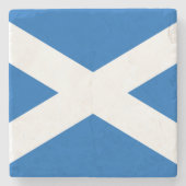 Saltire ~ Flag bij Schotland Stenen Onderzetter (Voorkant)