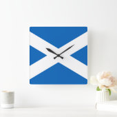 Saltire ~ Flag bij Schotland Vierkante Klok (Huis)