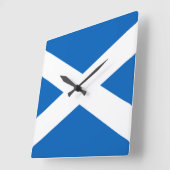 Saltire ~ Flag bij Schotland Vierkante Klok (Hoek)