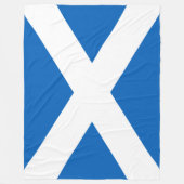 Saltire ~ Flag of Scotland Fleece Blanket (Voorkant)