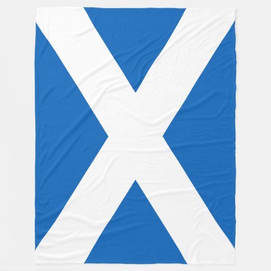 Saltire ~ Flag of Scotland Fleece Blanket (Voorkant)