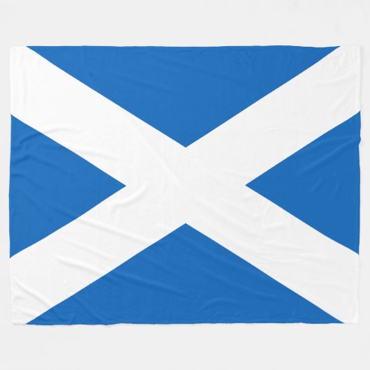 Saltire ~ Flag of Scotland Fleece Blanket (Voorkant (Horizontaal))