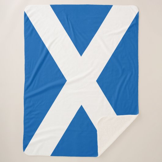 Saltire ~ Flag of Scotland Sherpa Blanket Sherpa Deken (Voorkant)