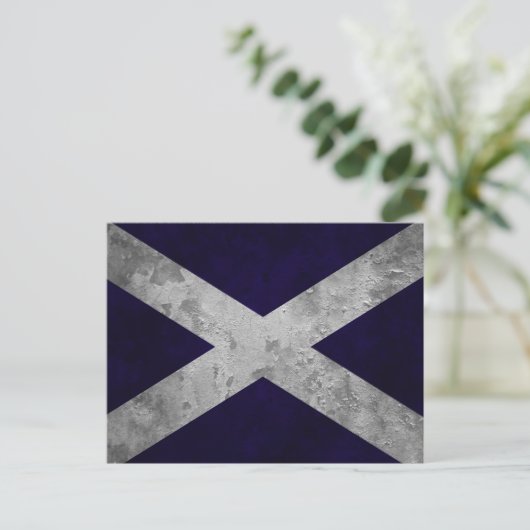 Saltire Grunge Briefkaart (Staand voorkant)