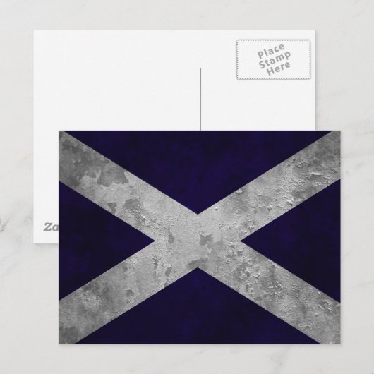 Saltire Grunge Briefkaart (Voorkant / Achterkant)