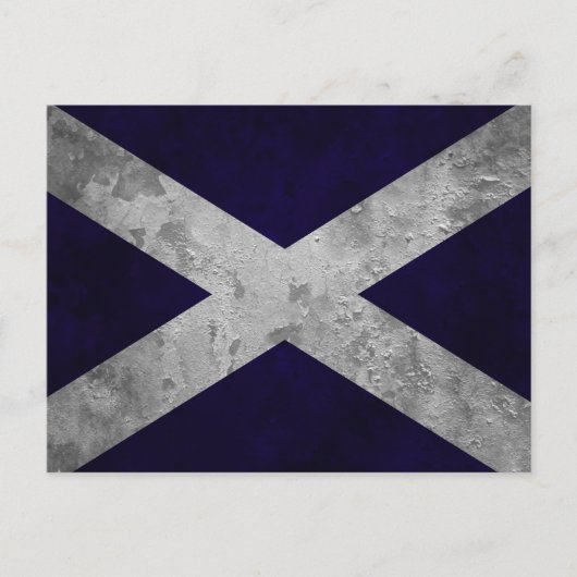 Saltire Grunge Briefkaart (Voorkant)