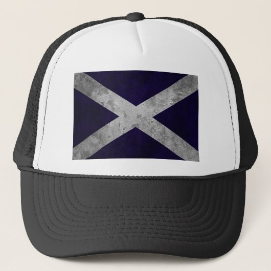 Saltire Grunge Trucker Pet (Voorkant)