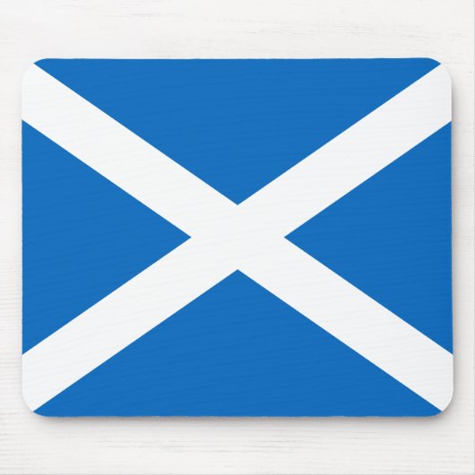 Saltire, Schotse vlag (officiële kleur) Muismat (Voorkant)