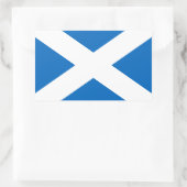 Saltire, Schotse vlag (officiële kleur) Rechthoekige Sticker (Tas)