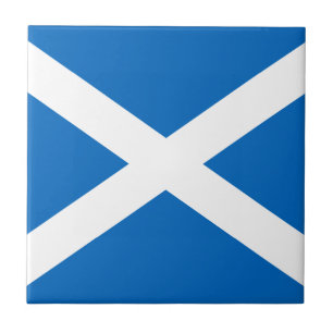 Saltire, Schotse vlag (officiële kleur) Tegeltje