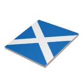 Saltire, Schotse vlag (officiële kleur) Tegeltje (Zijkant)